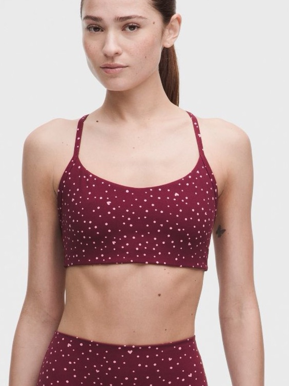 Lululemon Flow Y Heart Bra Light Support sold out color size 10 women's NWT